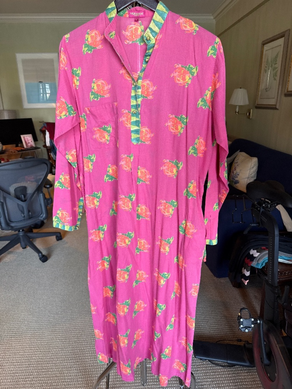 Lisa Corti Milano Pink Floral Tunic Dress | Size L